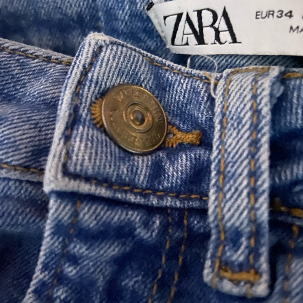 Zara High Rise Straight Jeans - Picture 3 of 8